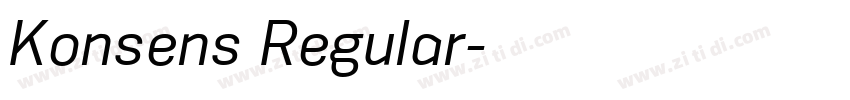 Konsens Regular字体转换